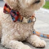 Orange Blue Plaid Detachable