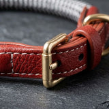 Deluxe Zigzag Leather Dog Collar