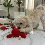 Squeaky Premium Fleece Animal Bite-Resistant Chew Toy