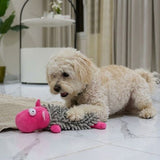 Squeaky Fleece Animal Plush