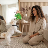 Power Flyer UFO Flat Throw Disc Ball Dog Toy