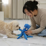 Squeaky Cotton Plush Octopus