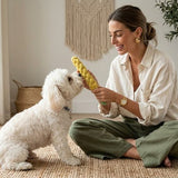 Deluxe Handknit Braided Carrot Rope Bite-Resistant Chew Toy