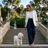 Deluxe Zigzag Leather Dog Collar