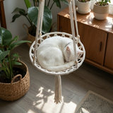 Artisan Macrame Swing - Cat Hammock