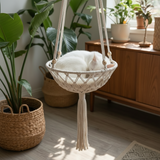 Artisan Macrame Swing - Cat Hammock