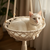 Artisan Macrame Swing - Cat Hammock