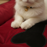 Classic Square Plush Border Nest Pet Bed