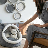 Cosy Nest Basket Lounger Cushion Pet Bed