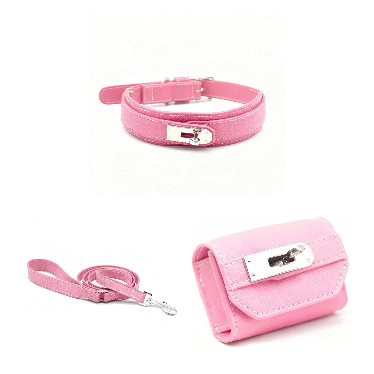 Cognac Turn-Lock Walk Set - Blush