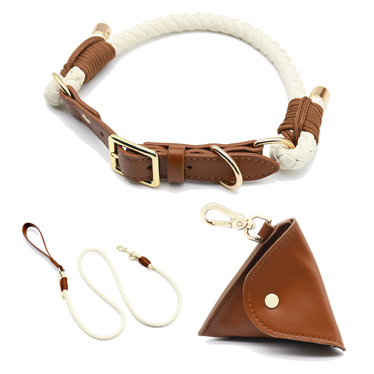 Cream Braided Rope Walk Set - Tan
