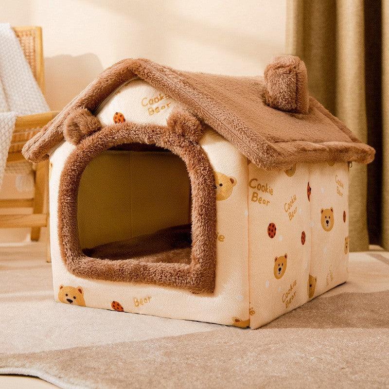 Luxurious Cozy Arctic Velvet Warm Pet House