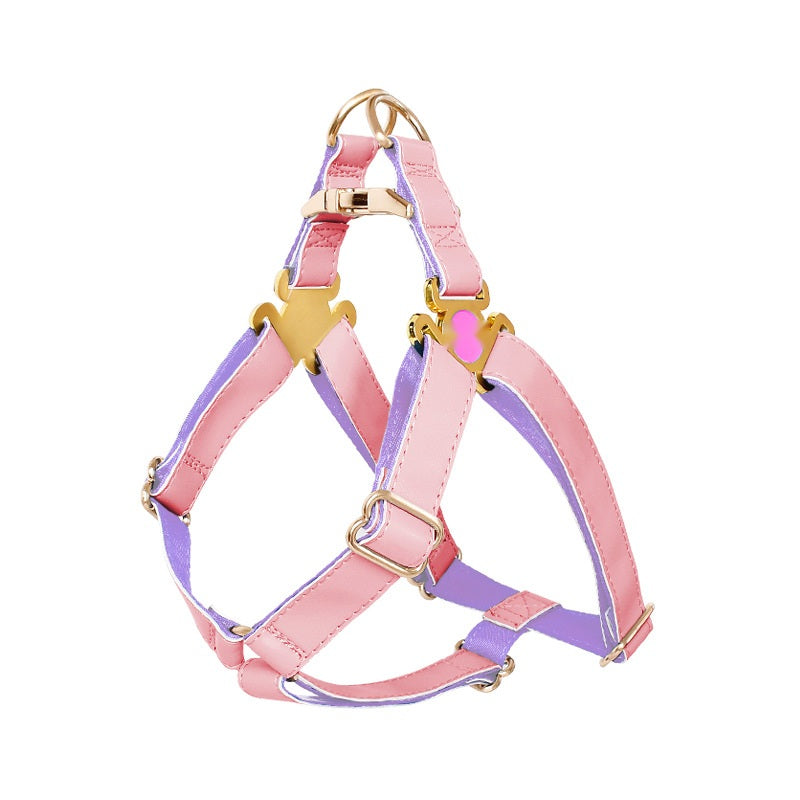 Tan Leather Step-In Harness with Bell