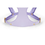 Butter Yellow Bow Harness Trio - Violet