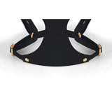 Butter Yellow Bow Harness Trio - Black