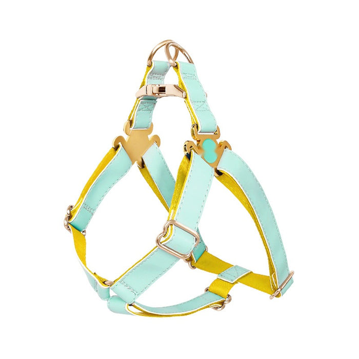 Tan Leather Step-In Harness with Bell