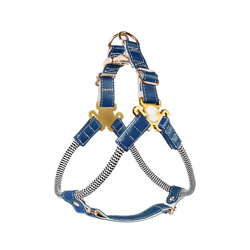 Herringbone & Green Step-In Harness
