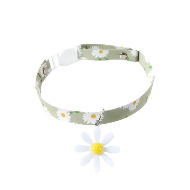 Deluxe Cloud Pastel Star Pattern Pendant Collar with Bell