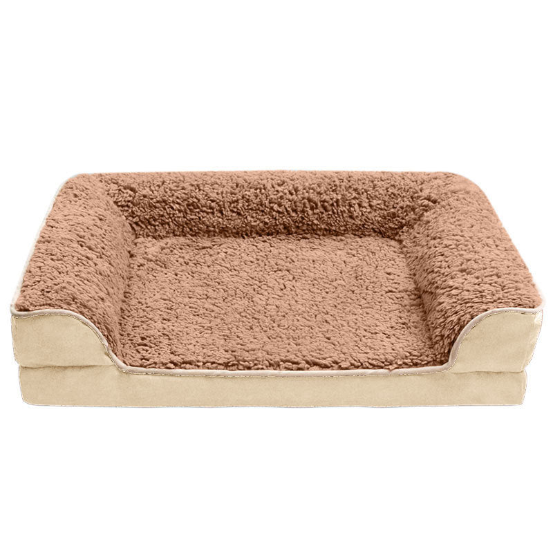 Luxurious Buckskin Breathable Plush Sofa Pet Bed