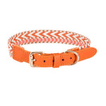 Artisan Leather Collar - Aztec Embossing - 1