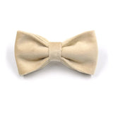 Beige Suade Detachable Bowtie - 9