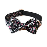 Floral Dog Collar & Lead Set - detail close-up
