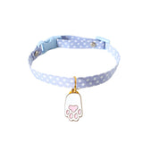 Pastel Star Pattern Dog Collar with Bell - view 15
