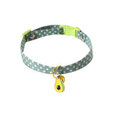Pastel Star Pattern Dog Collar with Bell - side angle