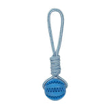 Soft Rubber Interactive Pull-Cord Ball Toy - Rubber | PAWD
