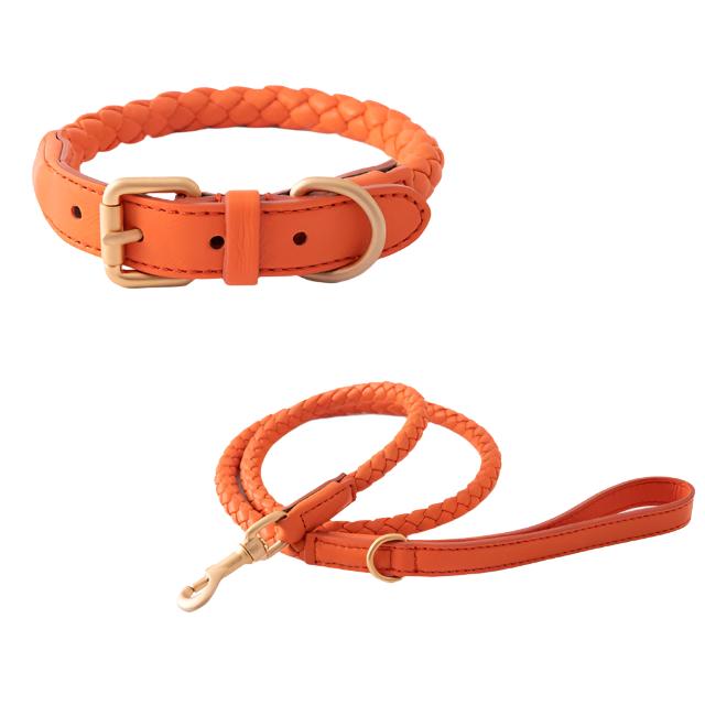 Leather Collar & Lead Set - Leather | PAWD