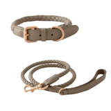 Leather Collar & Lead Set - Leather | PAWD