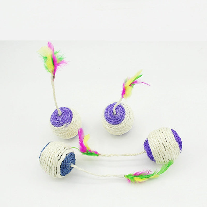 Feathered Interactive Sisal Scratching - 1