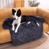 Cosy Fleece Plush Blanket Removable Pet Mat - top view