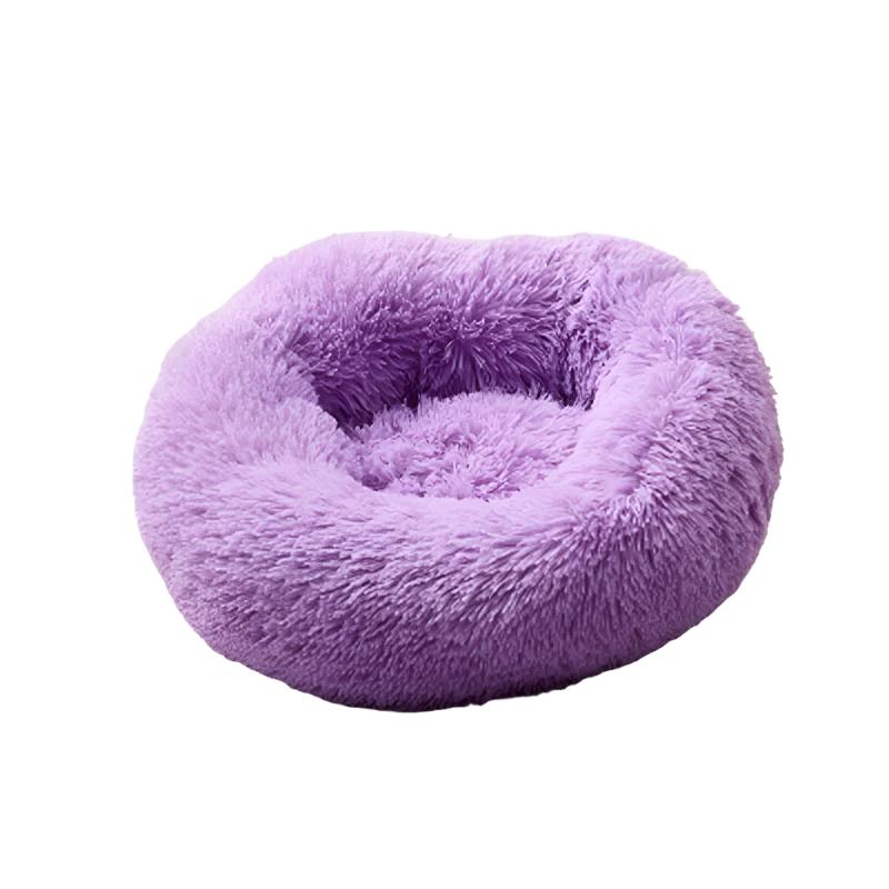 Fluffy Anti-Anxiety Cushion Plush Pet Bed - detail close-up