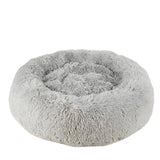 Fluffy Plush Donut Nest Pet Bed - additional view
