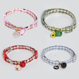 Gingham Flower Pattern Pendant - 17