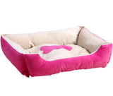 Thick Flannel Fleece Cosy Kennel Pet Bed - top view