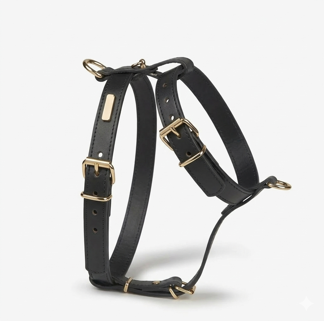 Heritage Leather Harness & Lead Set - 1