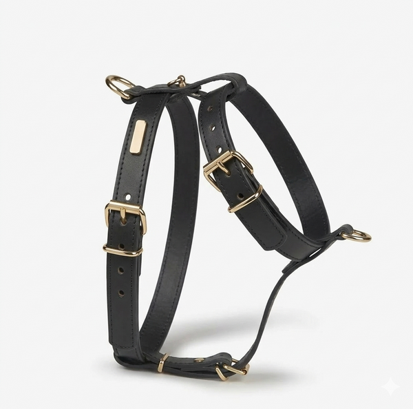 Heritage Leather Harness & Lead Set - 1