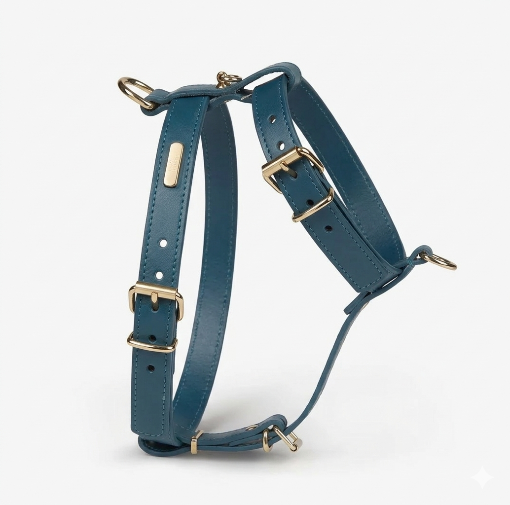 Heritage Leather Harness & Lead Set - 11