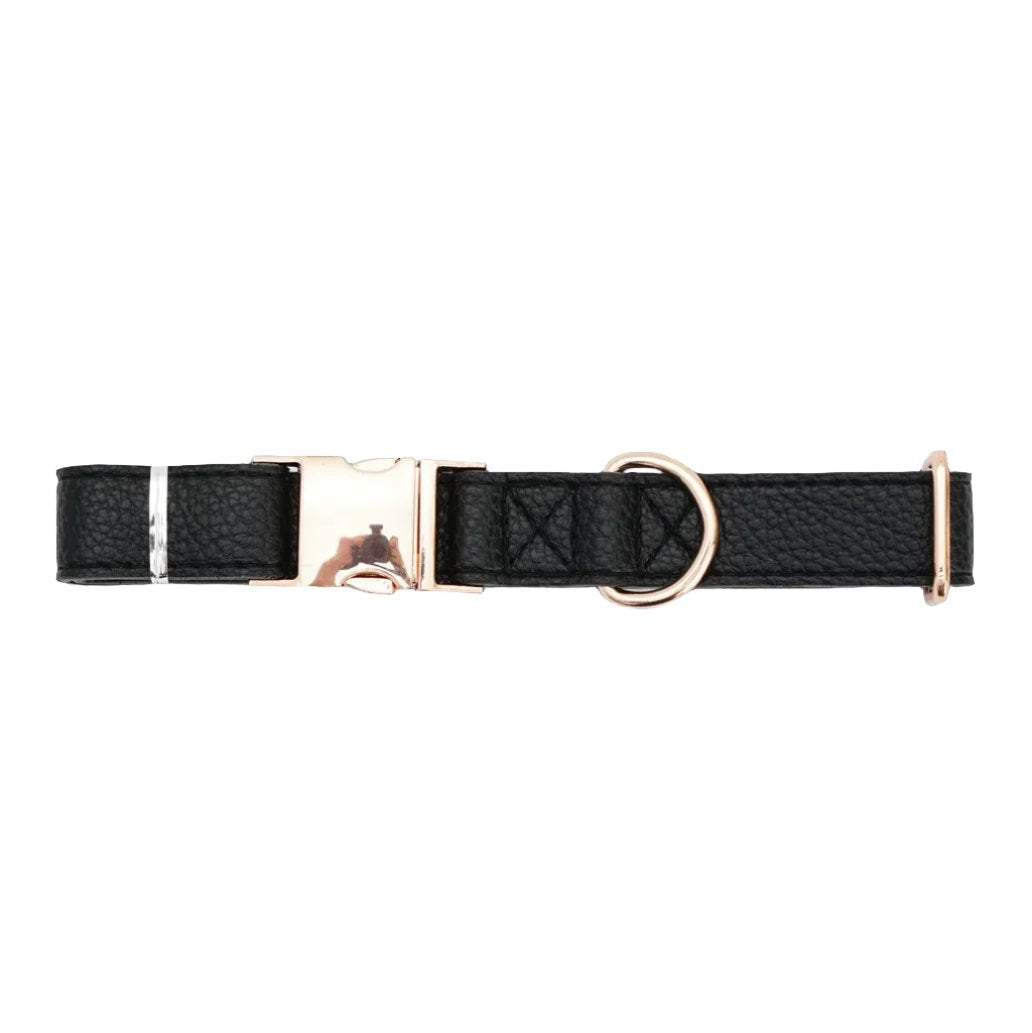 Luxury Adjustable Leather & Stainless Steel Dog Collar - Leather | PAWD