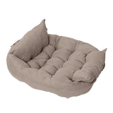 3-in-1 Soft Corduroy Coral Fleece Pet Mat - size comparison