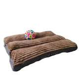 Corduroy Cotton Oversized Pet Mat - top view