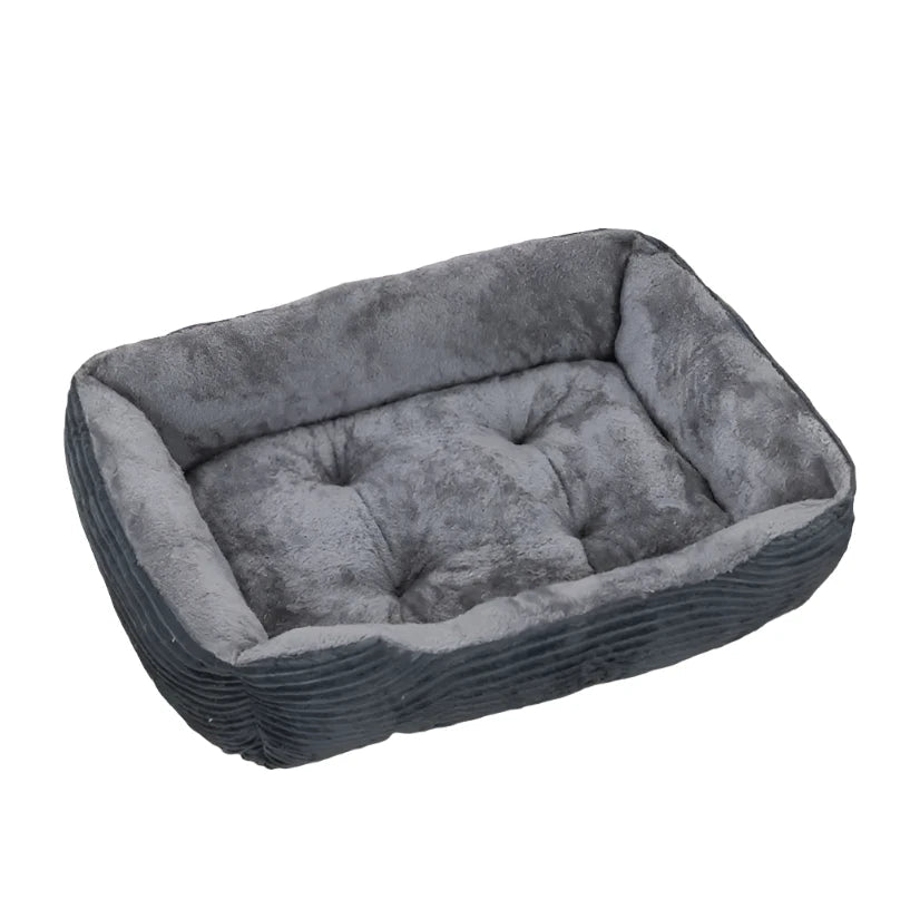 Luxurious Soft Oxford Fabric Cotton Cushion Kennel Pet Bed - side angle
