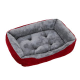 Luxurious Soft Oxford Fabric Cotton Cushion Kennel Pet Bed - in use