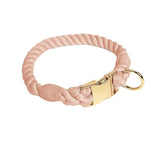 Rainbow Cotton Dog Collar with Detachable Bow Tie - lifestyle