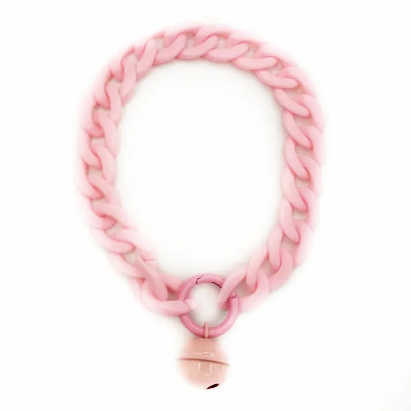 Neon Macaron Bell Dog Collar | PAWD