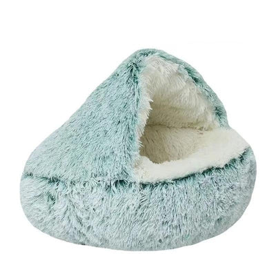 100% Cotton Plush Shell-Style Pet Nest Bed