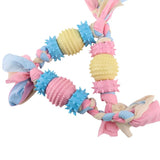 Natural Rubber Rope Chew & Teeth-Cleaning Toy - Pastel Rubber | PAWD