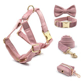 Pink Suade Detachable Bowtie - 4